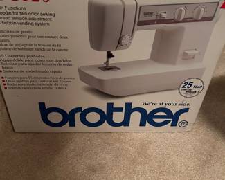 Brother sewing machine with box