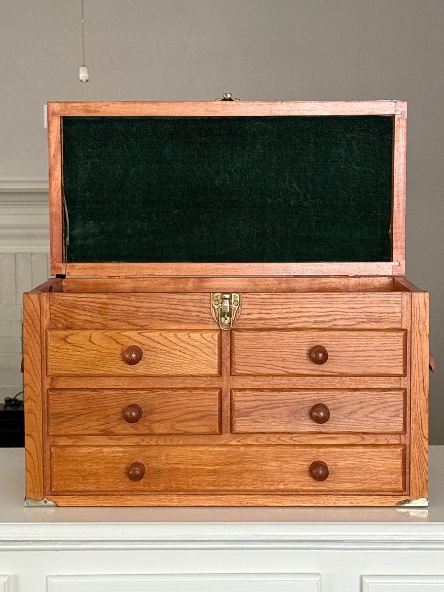 Old oak Keepsake Cabinet