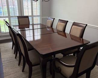 Dining Room Table and 8 Chairs