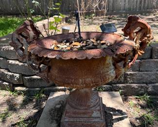 Antique Cast Iron Planters