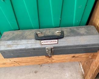 Old Craftsman Tool Box with Tools