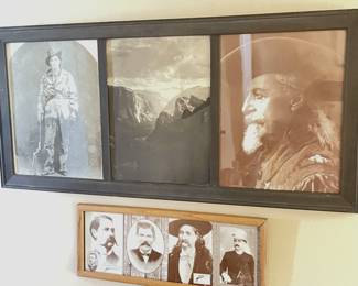Vintage print of Calamity Jane, Yosemite and  Buffalo Bill