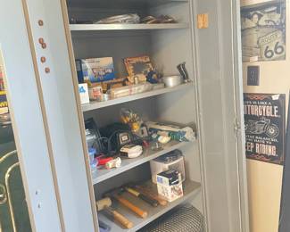 Large metal cabinet