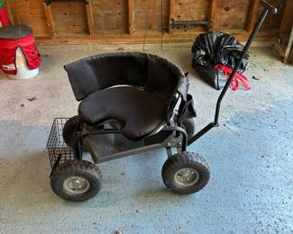 Strongway Seated Garden Cart
