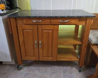 Kitchen Work Island  Rolling