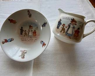 Children’s Dishes Germany “This is the way Policeman Tray stops traffic on a busy day”