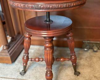 Antique Piano Stool
