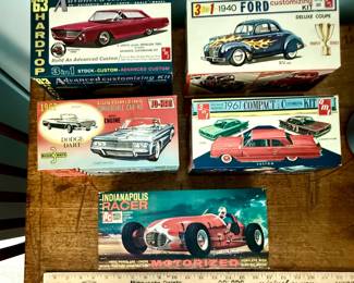 Vintage Model Car Kits Some Have Contents