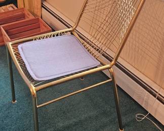 CB2 Brass Tone Chairs 16.5"x32.5"  = $175ea