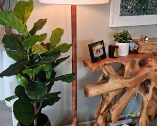 Tall Wooden Floor Lamps 60.25" w/floor switch = $225