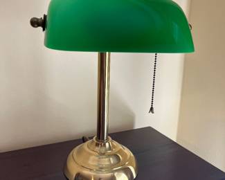 library / bankers lamp
