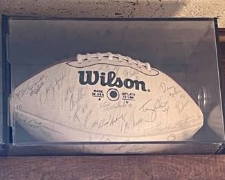Wilson football signed 1984 Bears