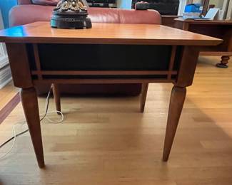pair cherry end tables - mission style - made in Canada -  27dx22wx21.5h