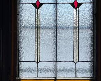 leaded glass window panel