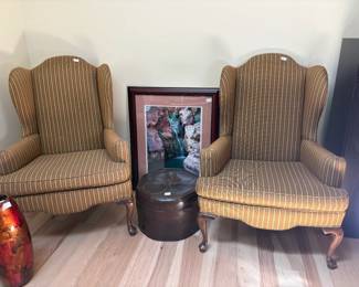 Matching Wing-back Chairs
