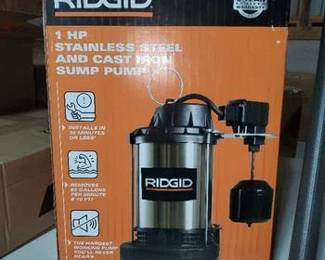 Ridged 1 hp sump pump