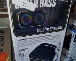 Tzumi Super Bass Jobsite Speaker