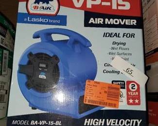 B-Air 1/8 HP Air Mover Carpet Dryer Floor Blower Fan