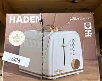Haden 2 Slice Toaster Cream