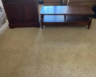 Coffee Table And Cabinet
