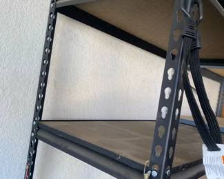 Black Metal Garage Shelves