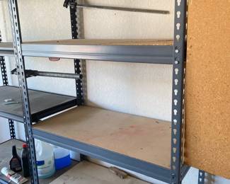 Garage Metal Shelves Light Gray