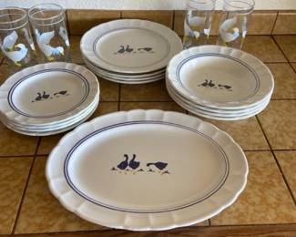 Blue Duck Ceramic Dishware Set