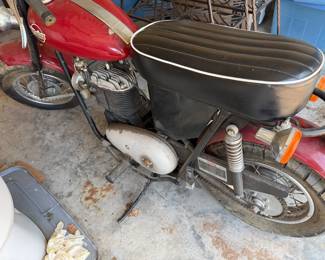 For sale is a classic red Mustang mini bike, a rare find for collectors of vintage Americana or mid-century motors. Unlike typical lawnmower-engine mini bikes, Mustang Motor Products of Glendale, CA, built these as high-quality, scaled-down motorcycles.