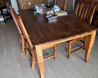 table with 6 chairs