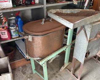OLD WASH STAND AND BOILER