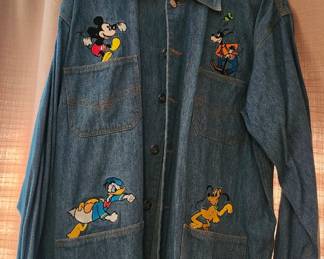 Denim shirt with Disney characters