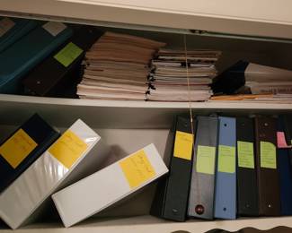 Crossstich patterns in Binders and Books