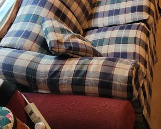 Plaid couch
