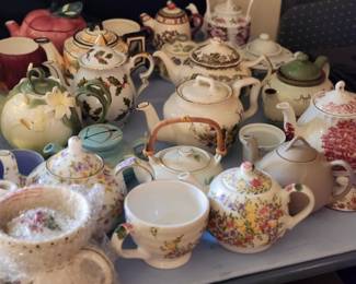 Tea Pots galore!
