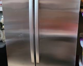 Whirlpool stainless steel side by side refrigerator