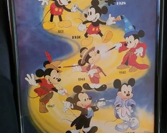 Mickey Mouse poster 1928 through today