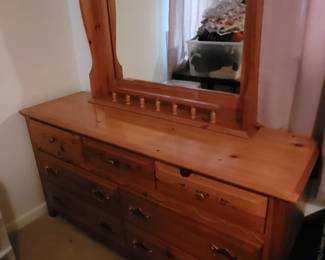 Dresser with mirror