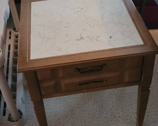 Marble top end table