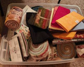 Huge box of quilting material