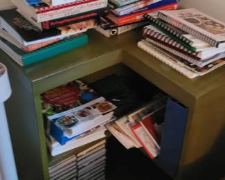 Vintage corner bookcase