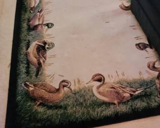 Duck print area rug
