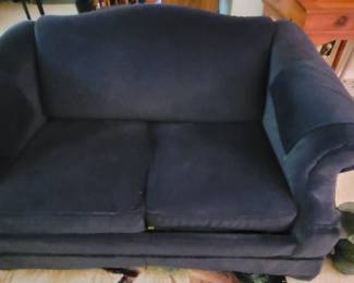 Blue loveseat
