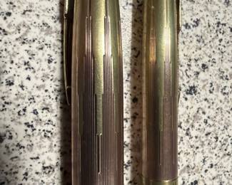 Parker 14 kt gold capped pen and pencil