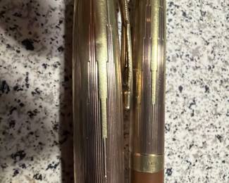 Parker 14 kt gold capped pen and pencil