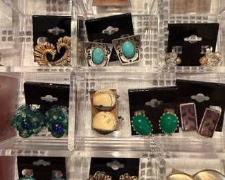 Vintage clip on earrings
