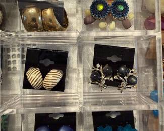 Vintage clip on earrings