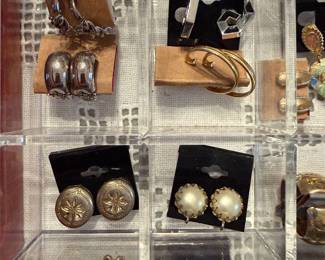 Vintage clip on earrings