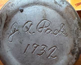 J. A. Pask pottery 1932
