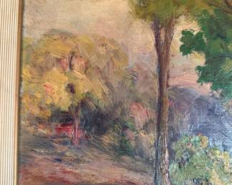 Hand-painted art landscape
