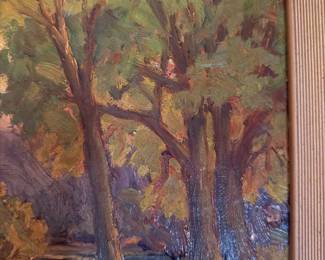 Hand-painted art landscape
